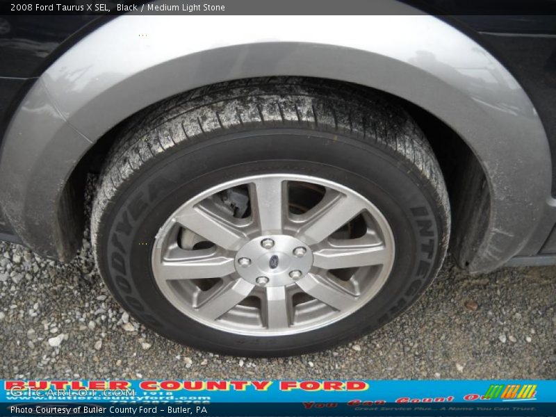 Black / Medium Light Stone 2008 Ford Taurus X SEL