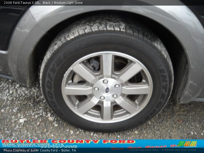 Black / Medium Light Stone 2008 Ford Taurus X SEL