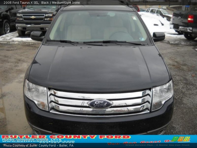 Black / Medium Light Stone 2008 Ford Taurus X SEL