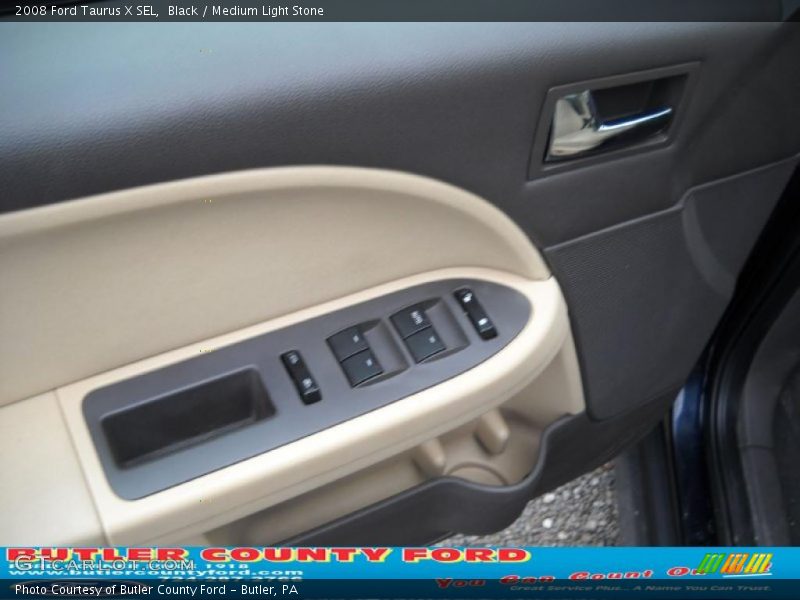 Black / Medium Light Stone 2008 Ford Taurus X SEL
