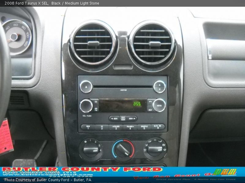 Black / Medium Light Stone 2008 Ford Taurus X SEL