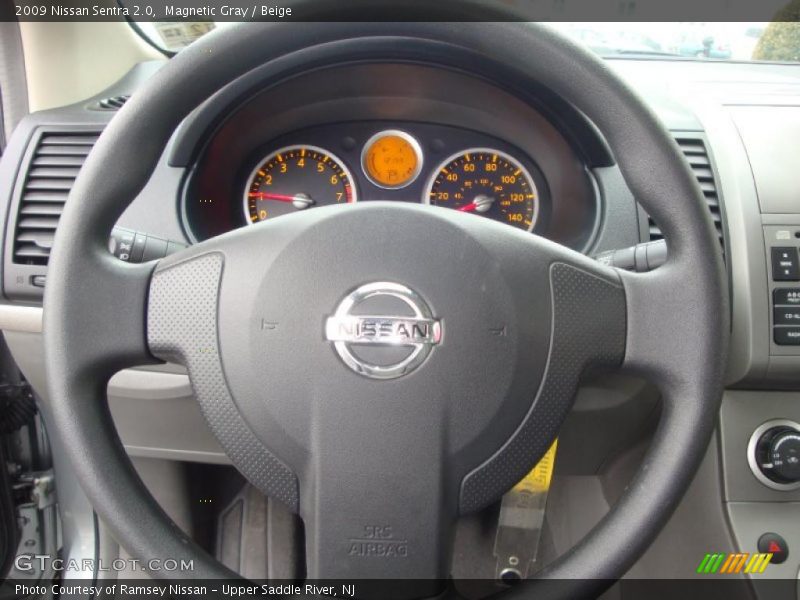 Magnetic Gray / Beige 2009 Nissan Sentra 2.0