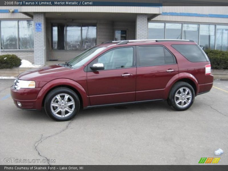 Merlot Metallic / Camel 2008 Ford Taurus X Limited