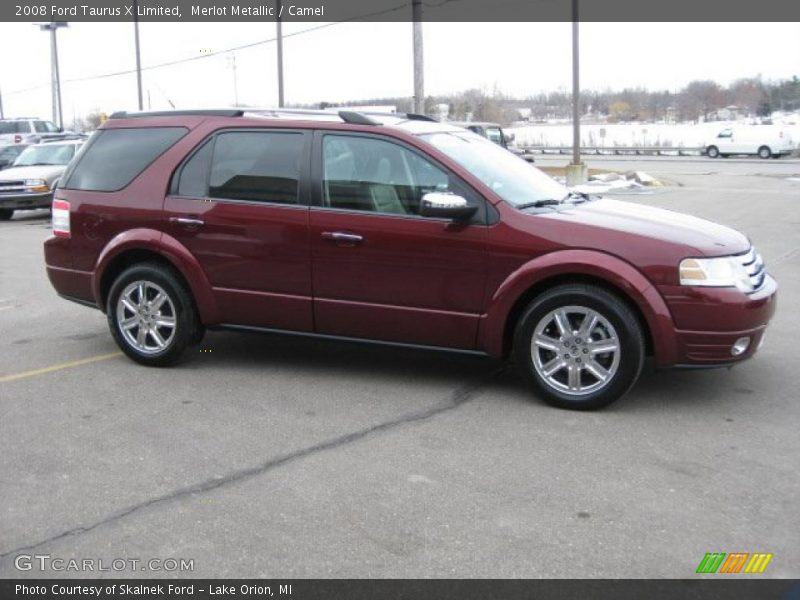Merlot Metallic / Camel 2008 Ford Taurus X Limited