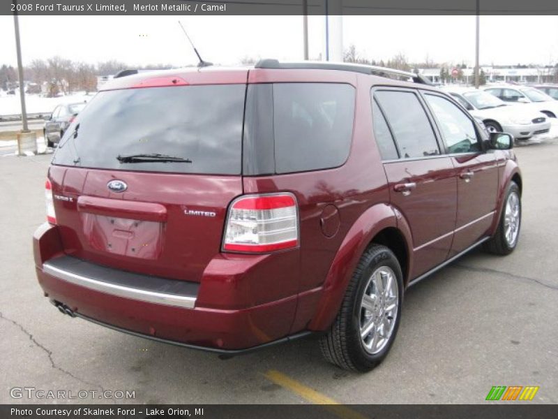 Merlot Metallic / Camel 2008 Ford Taurus X Limited