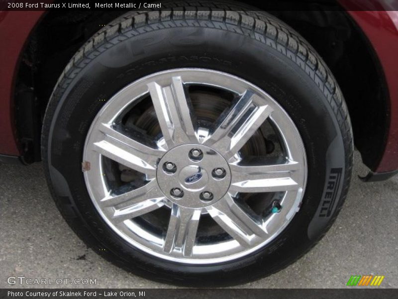 Merlot Metallic / Camel 2008 Ford Taurus X Limited