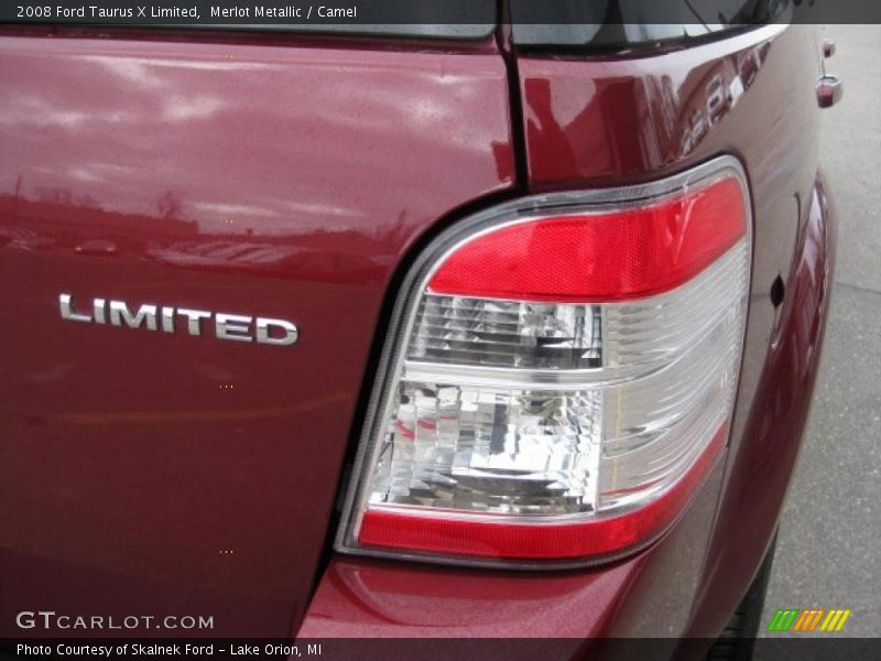 Merlot Metallic / Camel 2008 Ford Taurus X Limited