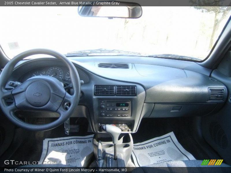 Arrival Blue Metallic / Graphite Gray 2005 Chevrolet Cavalier Sedan