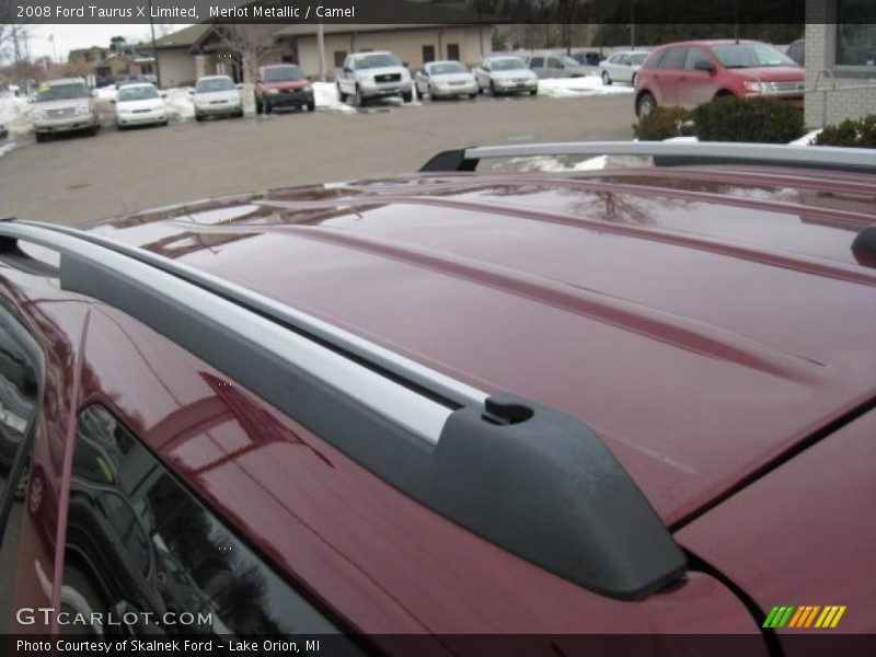 Merlot Metallic / Camel 2008 Ford Taurus X Limited