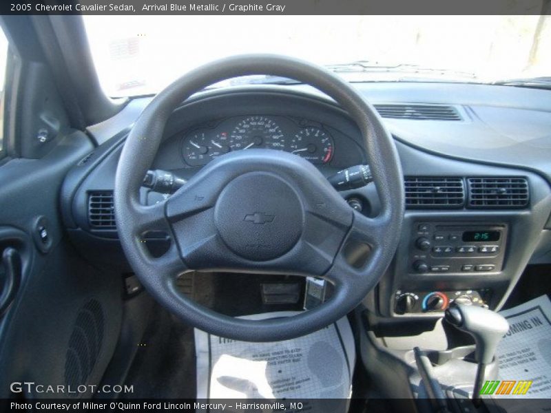 Arrival Blue Metallic / Graphite Gray 2005 Chevrolet Cavalier Sedan