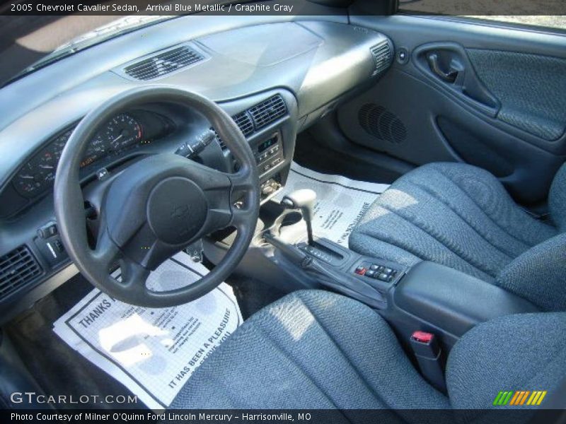 Arrival Blue Metallic / Graphite Gray 2005 Chevrolet Cavalier Sedan
