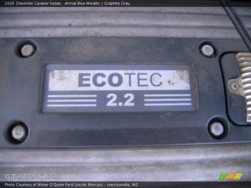 Arrival Blue Metallic / Graphite Gray 2005 Chevrolet Cavalier Sedan