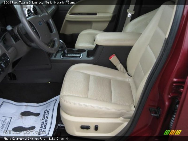 Merlot Metallic / Camel 2008 Ford Taurus X Limited