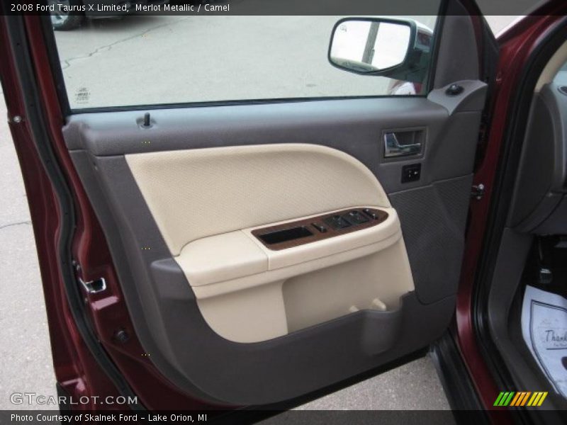 Merlot Metallic / Camel 2008 Ford Taurus X Limited