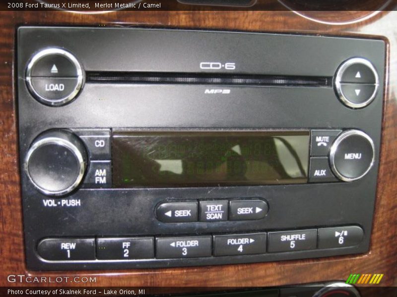 Merlot Metallic / Camel 2008 Ford Taurus X Limited