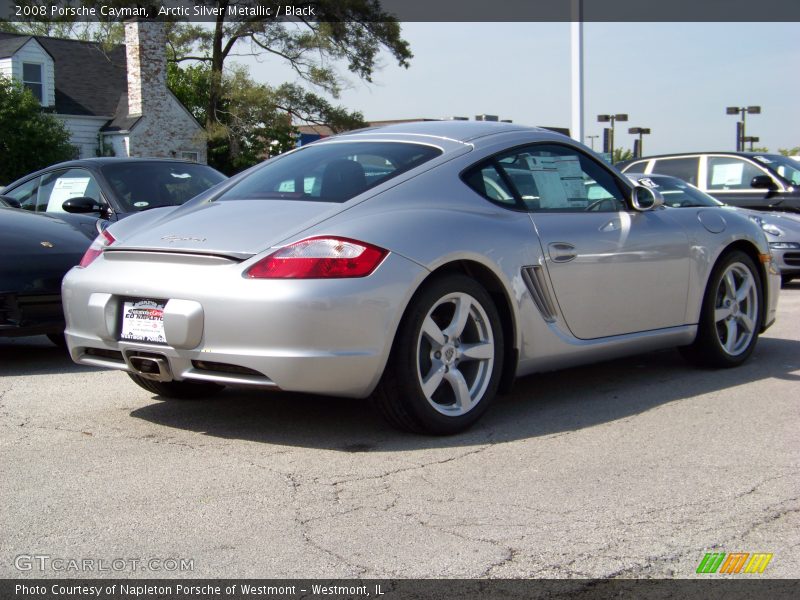 Arctic Silver Metallic / Black 2008 Porsche Cayman