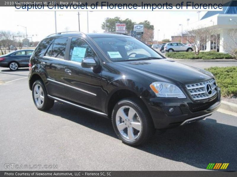 Black / Black 2010 Mercedes-Benz ML 350
