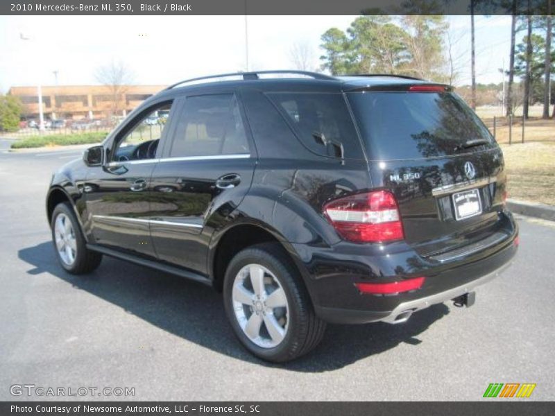 Black / Black 2010 Mercedes-Benz ML 350