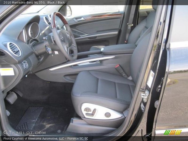 Black / Black 2010 Mercedes-Benz ML 350