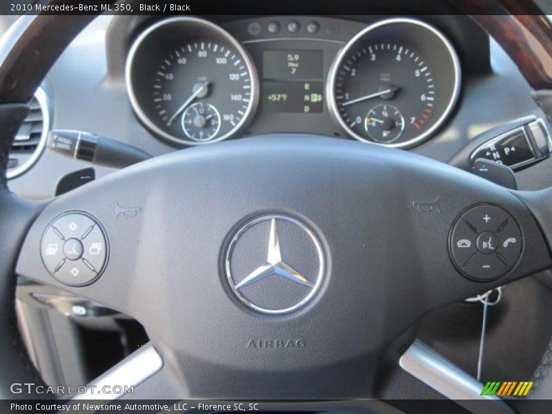 Black / Black 2010 Mercedes-Benz ML 350