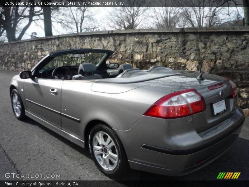 Steel Gray Metallic / Slate Gray 2006 Saab 9-3 2.0T Convertible