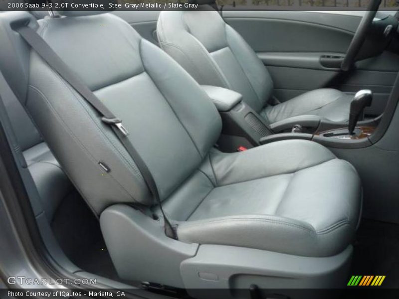 Steel Gray Metallic / Slate Gray 2006 Saab 9-3 2.0T Convertible