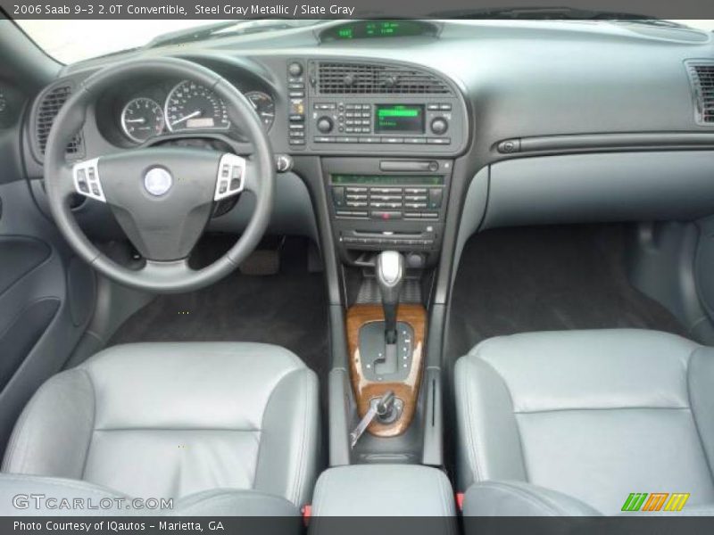 Steel Gray Metallic / Slate Gray 2006 Saab 9-3 2.0T Convertible