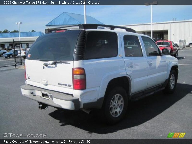 Summit White / Gray/Dark Charcoal 2003 Chevrolet Tahoe Z71 4x4