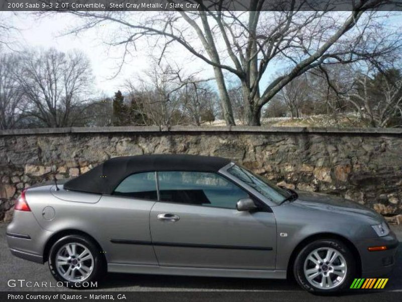 Steel Gray Metallic / Slate Gray 2006 Saab 9-3 2.0T Convertible