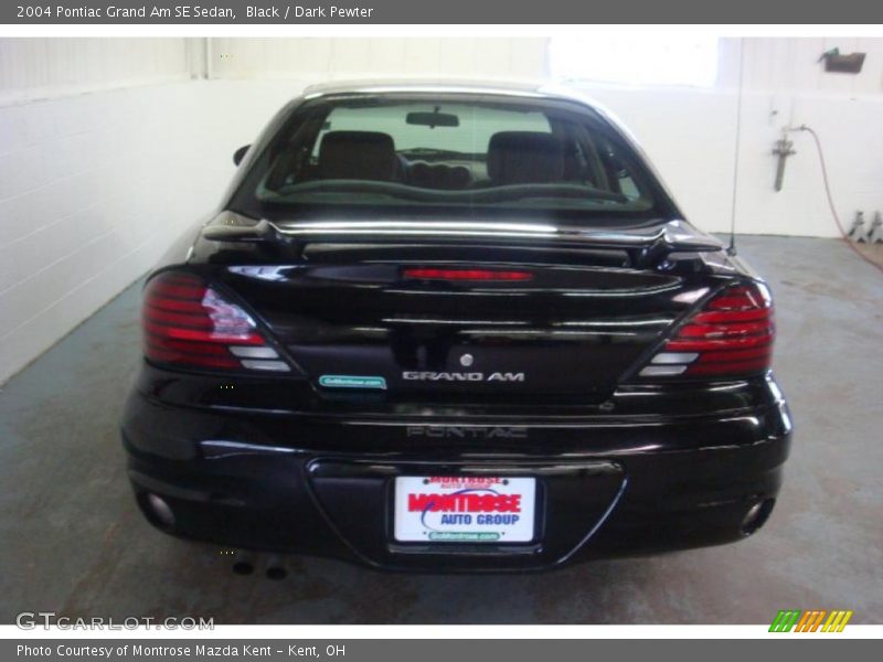 Black / Dark Pewter 2004 Pontiac Grand Am SE Sedan