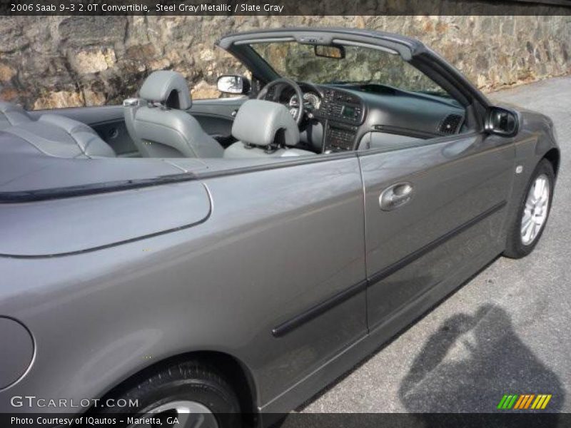 Steel Gray Metallic / Slate Gray 2006 Saab 9-3 2.0T Convertible