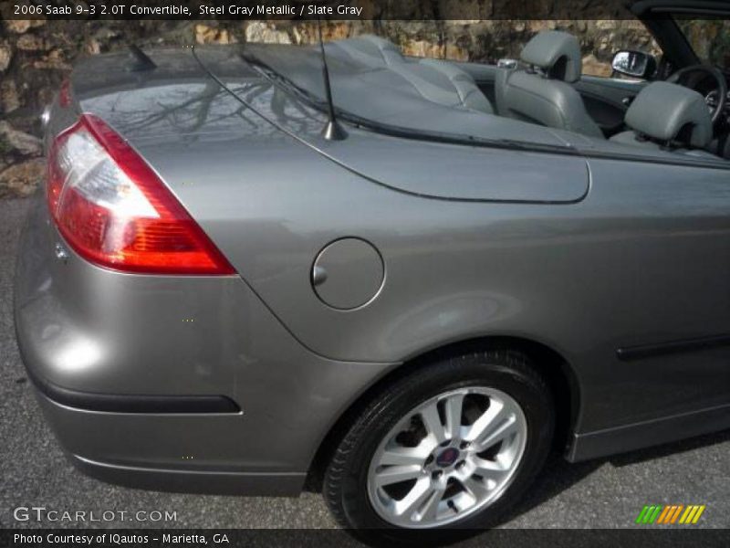 Steel Gray Metallic / Slate Gray 2006 Saab 9-3 2.0T Convertible