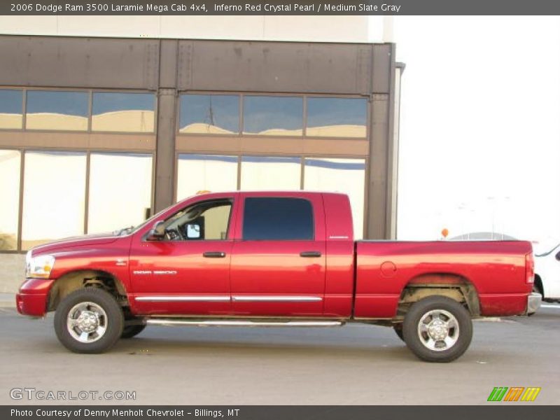 Inferno Red Crystal Pearl / Medium Slate Gray 2006 Dodge Ram 3500 Laramie Mega Cab 4x4