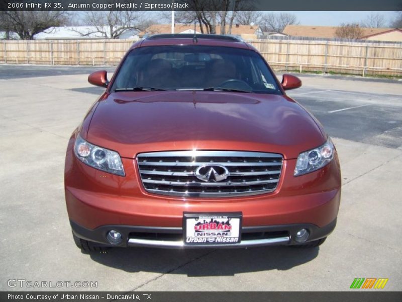 Autumn Copper Metallic / Espresso/Black 2006 Infiniti FX 35