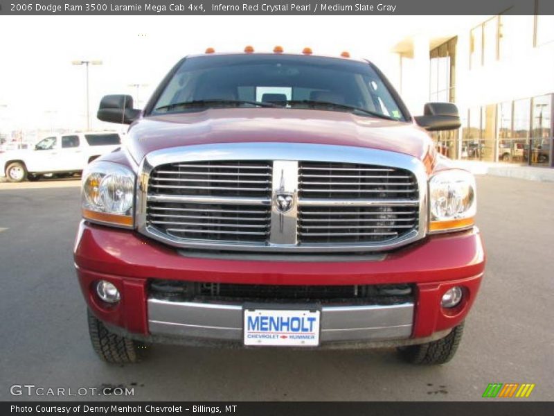 Inferno Red Crystal Pearl / Medium Slate Gray 2006 Dodge Ram 3500 Laramie Mega Cab 4x4
