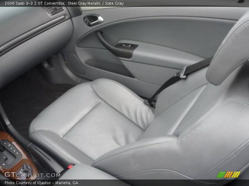 Steel Gray Metallic / Slate Gray 2006 Saab 9-3 2.0T Convertible