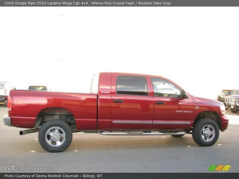 Inferno Red Crystal Pearl / Medium Slate Gray 2006 Dodge Ram 3500 Laramie Mega Cab 4x4