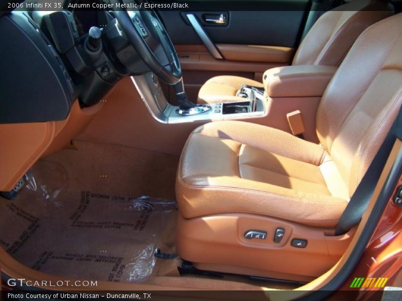 Autumn Copper Metallic / Espresso/Black 2006 Infiniti FX 35