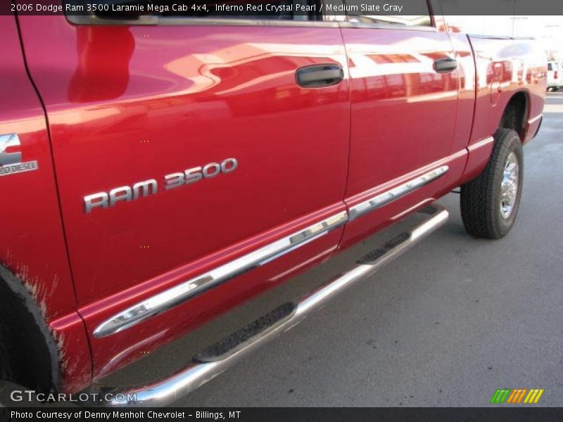 Inferno Red Crystal Pearl / Medium Slate Gray 2006 Dodge Ram 3500 Laramie Mega Cab 4x4