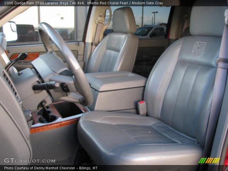 Inferno Red Crystal Pearl / Medium Slate Gray 2006 Dodge Ram 3500 Laramie Mega Cab 4x4