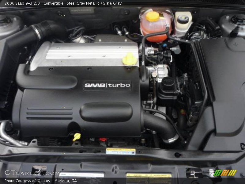 Steel Gray Metallic / Slate Gray 2006 Saab 9-3 2.0T Convertible