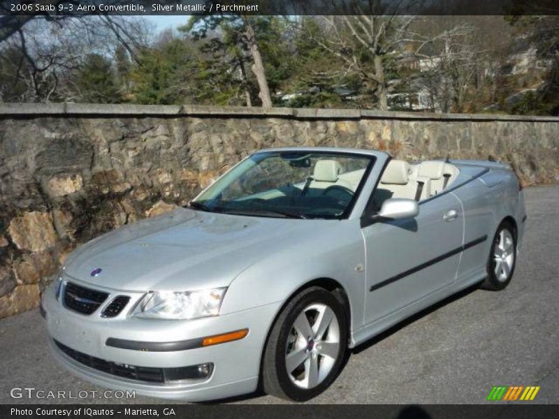 Silver Metallic / Parchment 2006 Saab 9-3 Aero Convertible