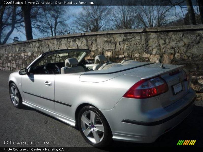 Silver Metallic / Parchment 2006 Saab 9-3 Aero Convertible