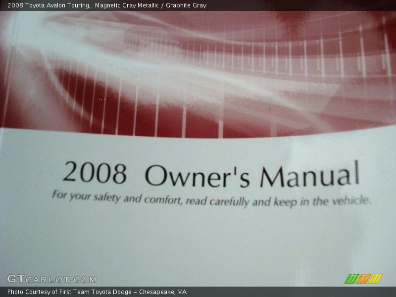 Magnetic Gray Metallic / Graphite Gray 2008 Toyota Avalon Touring