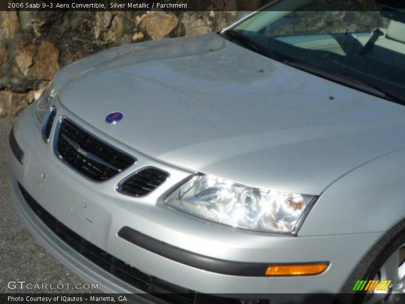 Silver Metallic / Parchment 2006 Saab 9-3 Aero Convertible