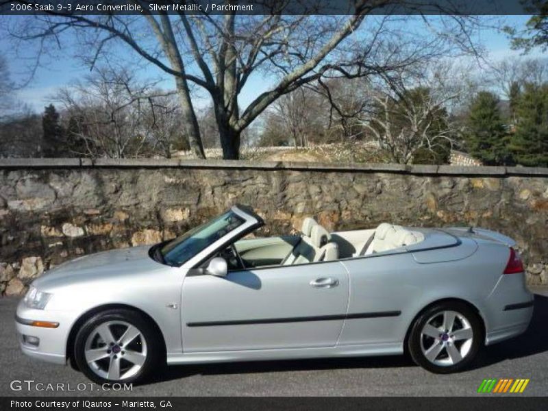 Silver Metallic / Parchment 2006 Saab 9-3 Aero Convertible