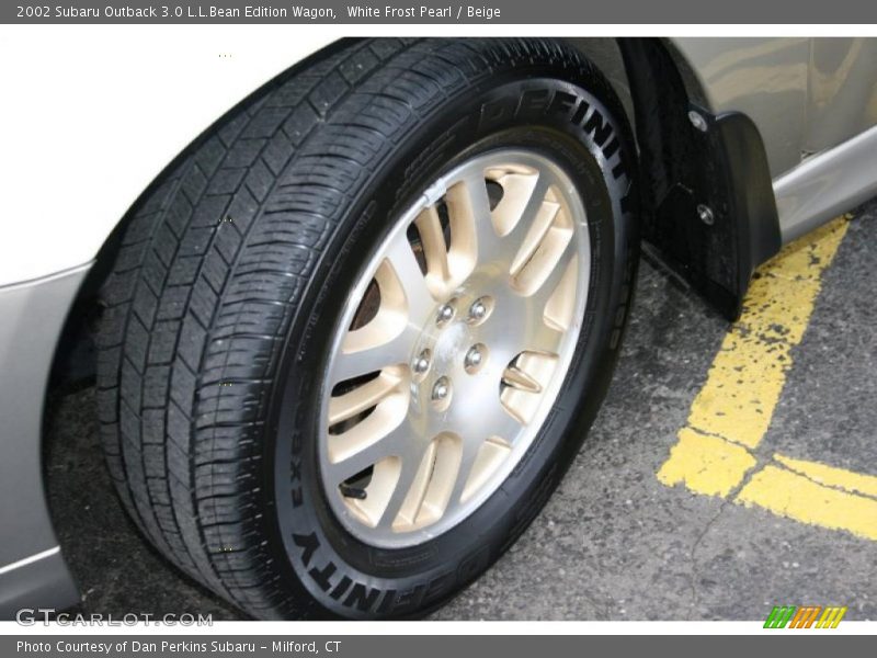 White Frost Pearl / Beige 2002 Subaru Outback 3.0 L.L.Bean Edition Wagon