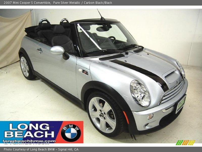 Pure Silver Metallic / Carbon Black/Black 2007 Mini Cooper S Convertible
