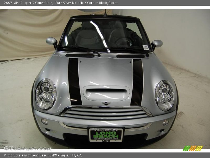 Pure Silver Metallic / Carbon Black/Black 2007 Mini Cooper S Convertible
