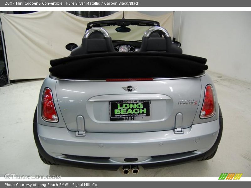 Pure Silver Metallic / Carbon Black/Black 2007 Mini Cooper S Convertible